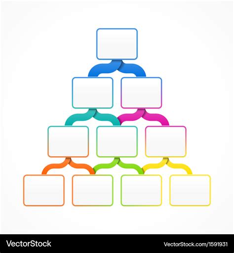 Pyramid Hierarchy Template Royalty Free Vector Image