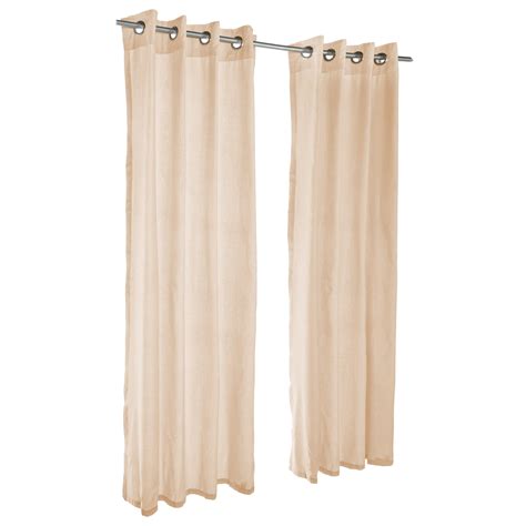 Sheer Honey Grommet Sunbrella Outdoor Curtains