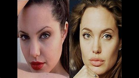 Before And After Nose Jobs With Angelina Jolie Youtube