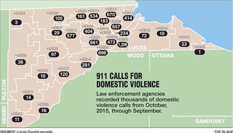 Areas Domestic Violence Mapped The Blade