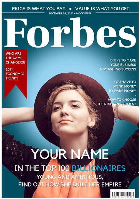 Forbes Magazine Cover Page
