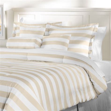 Wayfair Basics™ Wayfair Basics 7 Piece Striped Comforter Set And Reviews