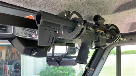 They provide affordable and secure locking gun storage for gun safety at home as well as other places that store firearms. DIY Super Strong Locking Gun Rack for Can-Am Defender W/ Cab Santa Cruz Gun Locks SC-6 - YouTube