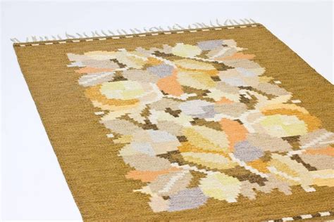 Swedish Handwoven Wool Carpet Rölakan Flat Weave By Ingegerd Silow