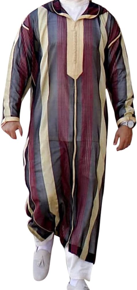 Suncolour Men Moroccan Robe Muslim Gown Desert Dress Arabia Mens Long