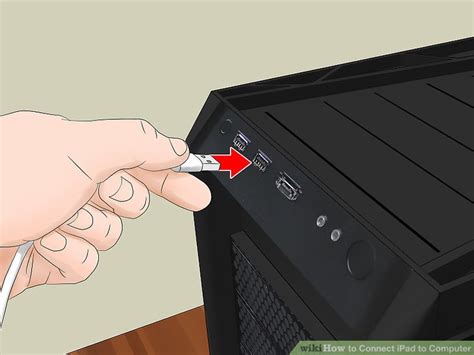 Use the cable that came with your ipad or a compatible replacement. How to Connect iPad to Computer (with Pictures) - wikiHow