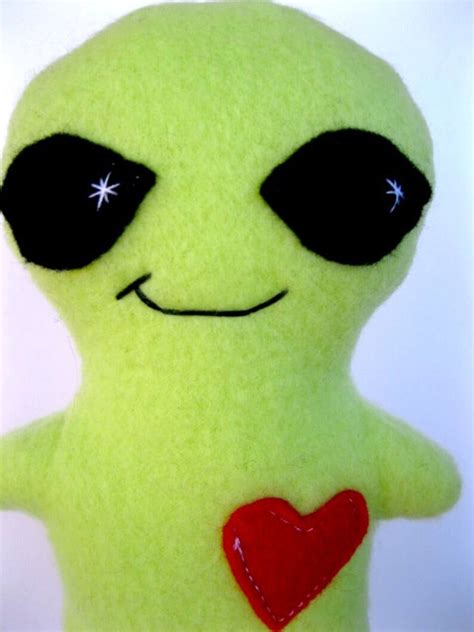 Green Stuffed Alien Plush Alien Monster Stuffed Animal Child Etsy