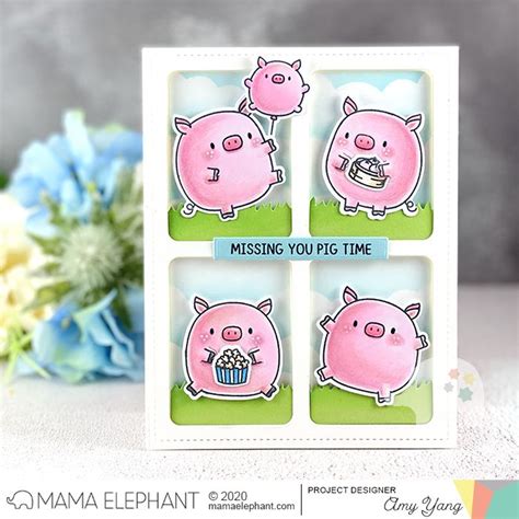 handcrafted cards made with love mama elephant may release stampede mama elephant stamps