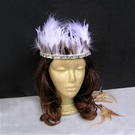 Feather Headdress Wedding Hairpiece Bohemian Headdress Wedding Crown