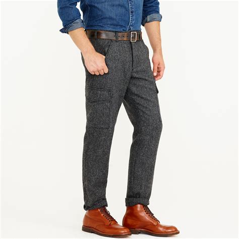 Lyst Jcrew Wallace And Barnes Donegal Wool Cargo Pant In Gray For Men