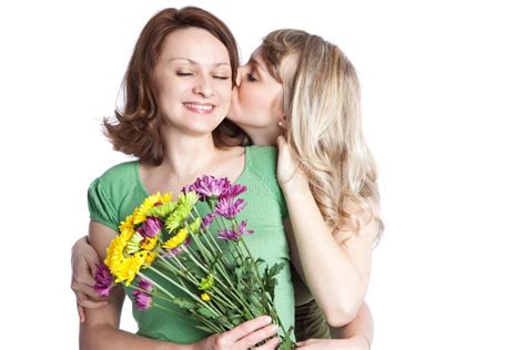 Mother And Daughter Celebrating Mother S Day Stock Image Image Of