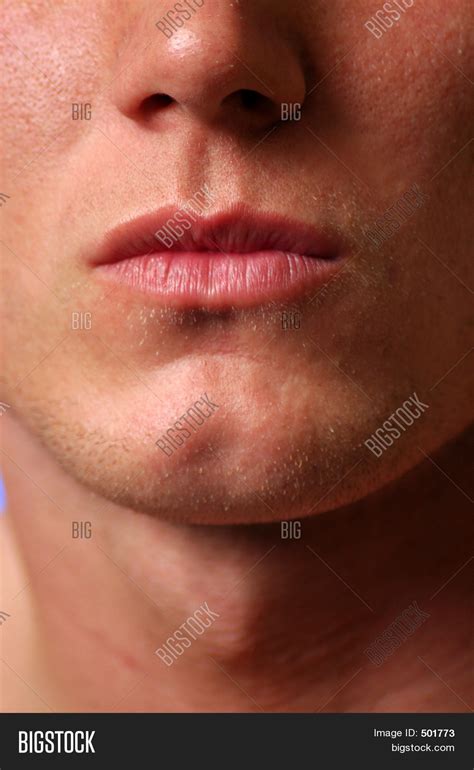 Male Lips Image Photo Free Trial Bigstock