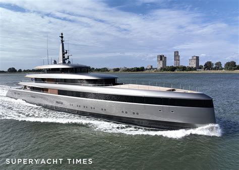In Pictures New 84m Feadship Superyacht Obsidian In Rotterdam
