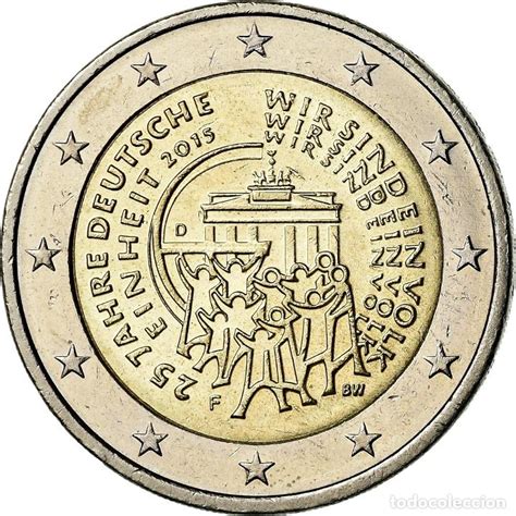 Alemania 2 Euro 25 Years 2015 Mbc Bimetáli Comprar Monedas