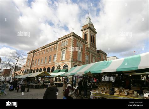 Chesterfield Market Hall Derbyshire Uk Stock Photo Alamy