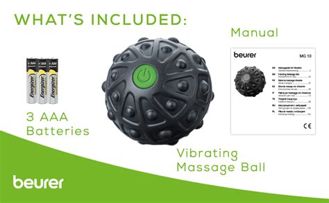 Beurer Vibrating Massage Ball Therapy Ball For Trigger Point Massage 2 Vibrating Settings