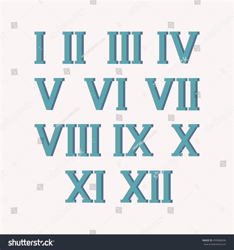 Literally referral means to make a comparison, or a frame of reference. Roman Numerals Set Vector Isolated Background Stock Vector ...