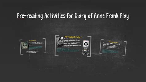 Pre Reading Activities For Diary Of Anne Frank Play By On Prezi