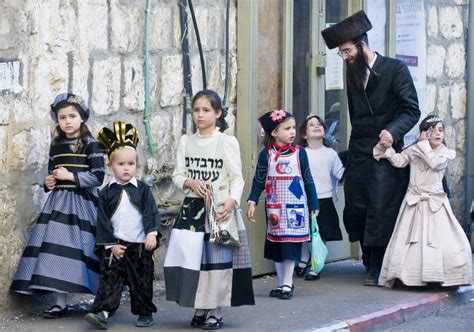 Purim In Mea Shearim Editorial Stock Photo Image Of Shearim 26130153
