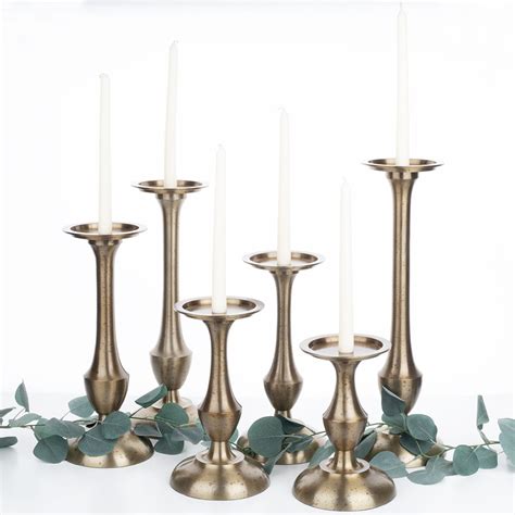Buy Koyal Wholesale Tall Metal Pillar And Taper Candle Holders Vintage