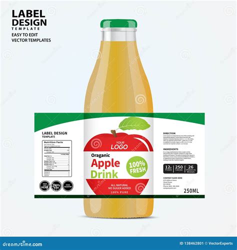 Bottle Label Package Template Design Label Design Mock Up Design