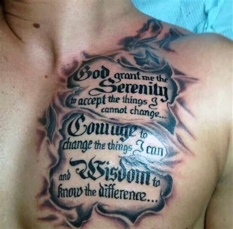 Chest Quote Tattoos Designs Ideas And Meaning Tattoos For You