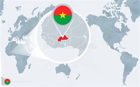 Infographic For Burkina Faso Detailed Map Of Burkina Faso With Flag