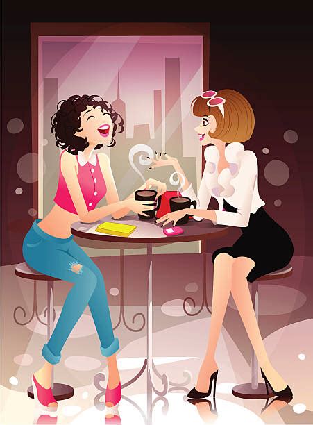 Best Two People Talking Casual Illustrations Royalty Free