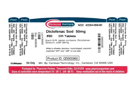 Diclofenac Sodium Delayed Release Rebel Distributors Corp Fda Package