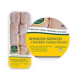 Premium Boneless Skinless Chicken Thigh Fillets Sanderson Farms