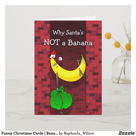 funny christmas banana santa holiday card funny christmas cards funny holiday