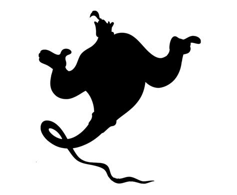 Aladdin Genie Silhouette