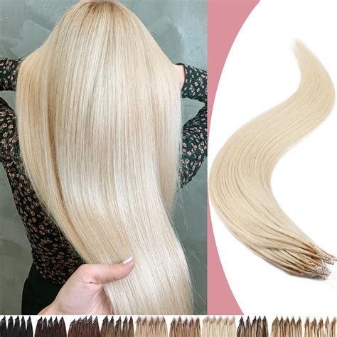 Sego 8d Real Thick Human Hair Extensions 50 Strands Nano Bead Invisible