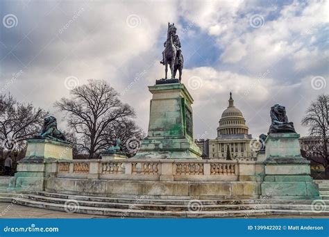 Civil War Monument In Washington Dc Stock Photo Image Of Clouds