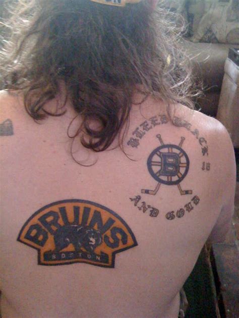 Boston Bruins Start Of Back Piece All Bruins Tattoo