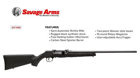 Savage A17 Semi Auto Rimfire Rifle In Flat Shooting Hm2 Tactical News