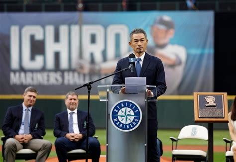 Baseball Icon Ichiro Suzuki Inducted Into Mariners Hall Of Fame
