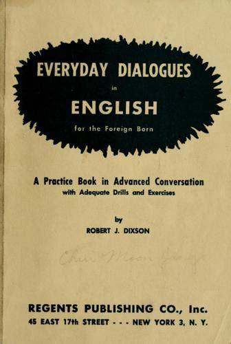 Everyday Dialogues In English By Robert James Dixson Open Library