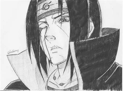 My Itachi Ball Poin Pen Drawing Drew This For A Friend Naruto