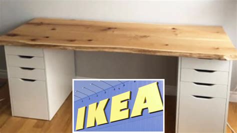 Womans Beautiful Ikea Home Desk Hack Stuns