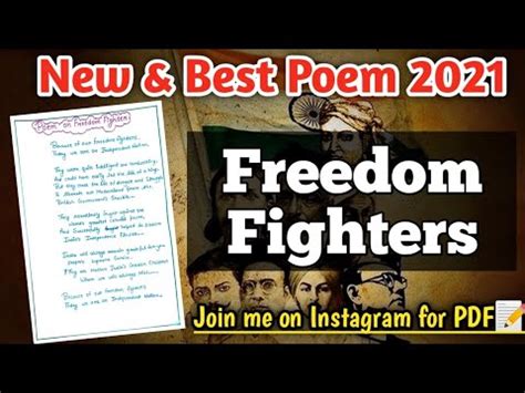 Short Poem On Freedom Fighters Of India In English Sitedoct Org