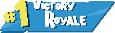Fortnite Victory Royale Pixel Art Original Size Png Image Pngjoy