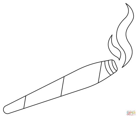 Printable Smoking Coloring Pages