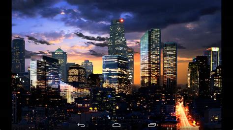 City Skyline Live Wallpaper Youtube