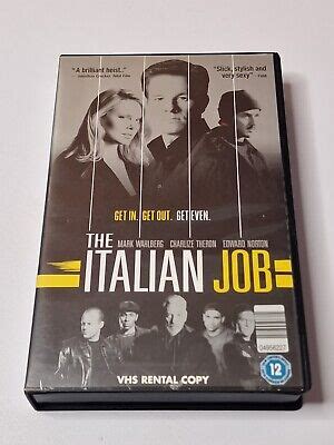 The Italian Job Vhs Video Film Rental Copy Jason Statham Pal Picclick Uk