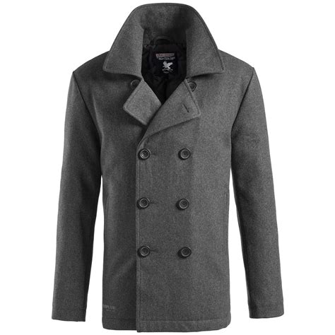 SURPLUS CLASSIC MARINE PEA COAT WARME HERREN WINTER WOLLE REEFER JACKET