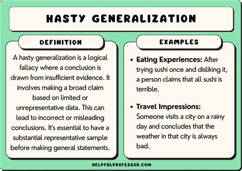 15 Hasty Generalization Examples 2023