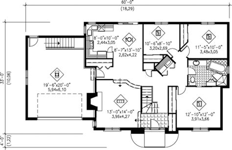 Ranch Style House Plan 3 Beds 1 Baths 1300 Sqft Plan 25 1095
