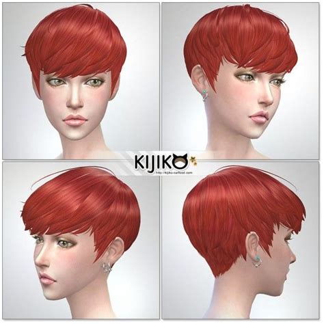 Kijiko Sort Hair Inspired By Osomatsu Sims 4 Downloads
