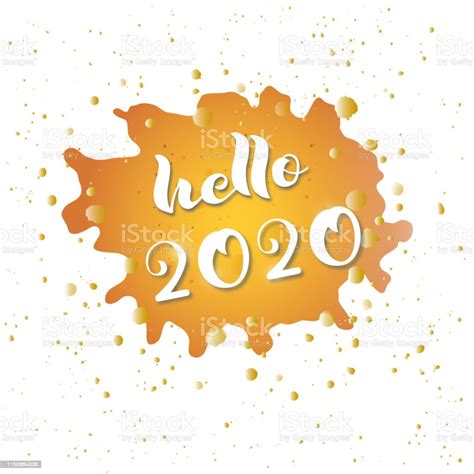 Hello 2020 Hand Drawn Vector Illustration Stock Illustration Download